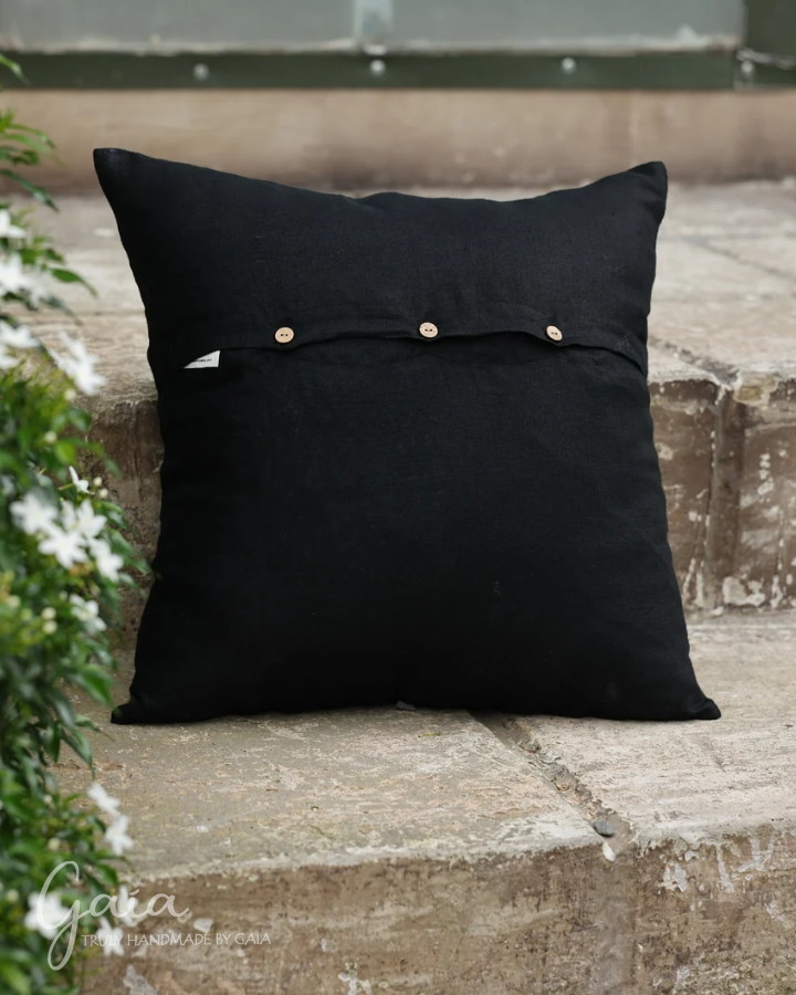 Decorative linen pillow