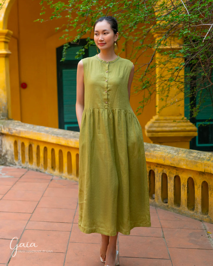baggy linen dress with pockets Navy Linen Kaftan Dress, Loose Linen Midi Dress with Pockets, Asymmetrical Linen Dress, Summer Resort Dress, Oversized Linen Dress