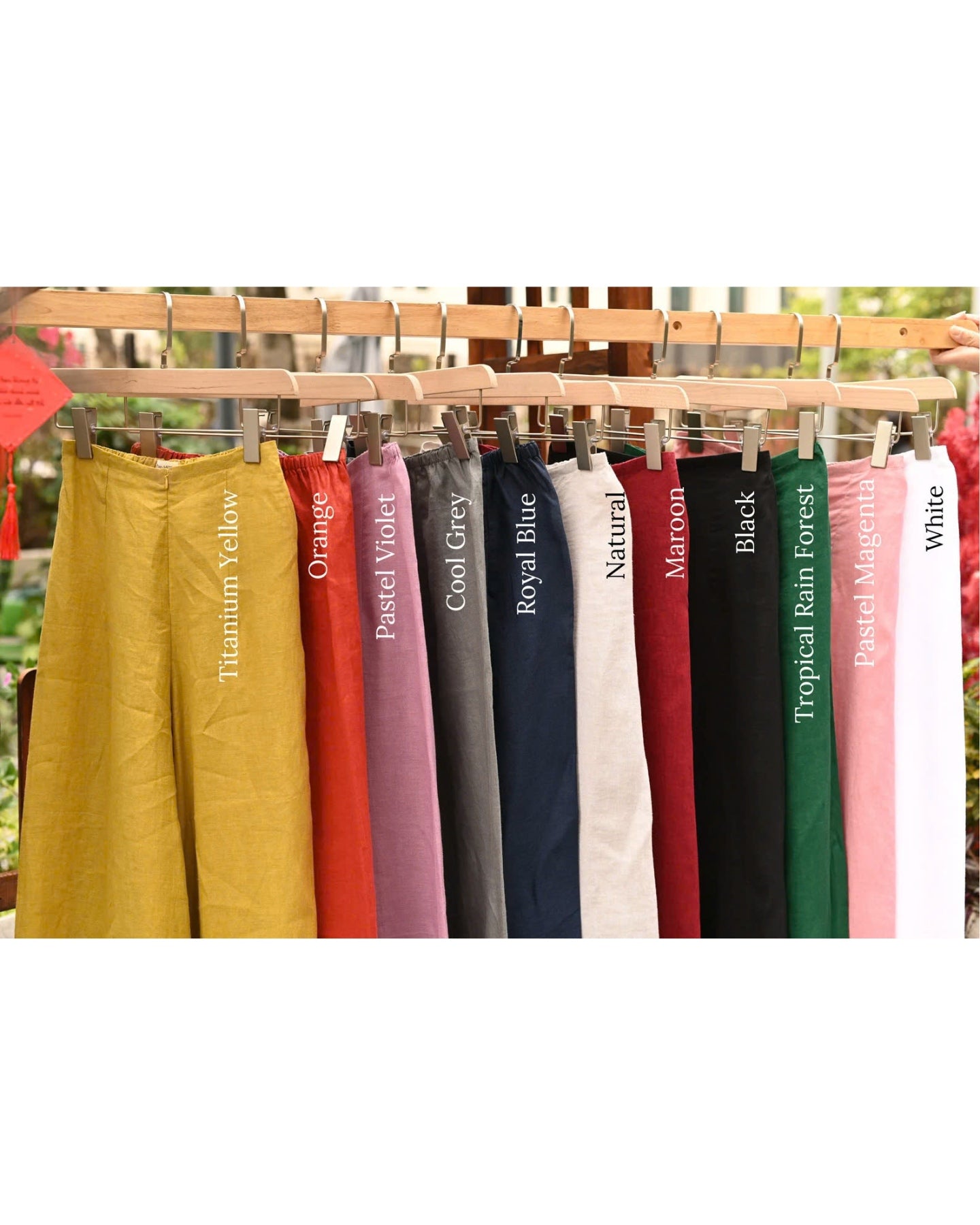 Linen ao dai pants