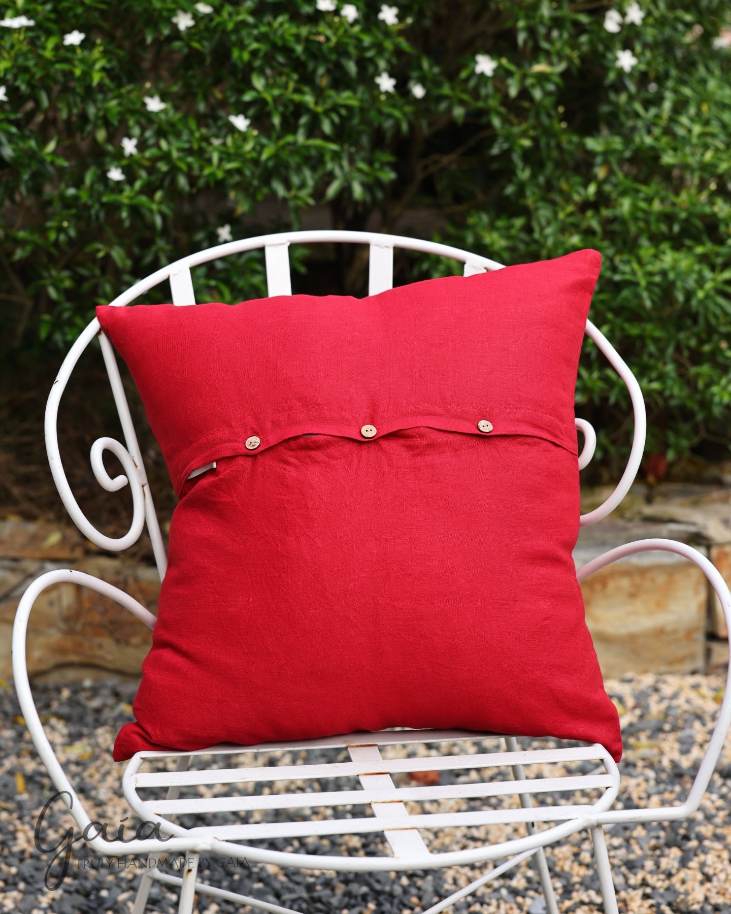 Linen custom pillow