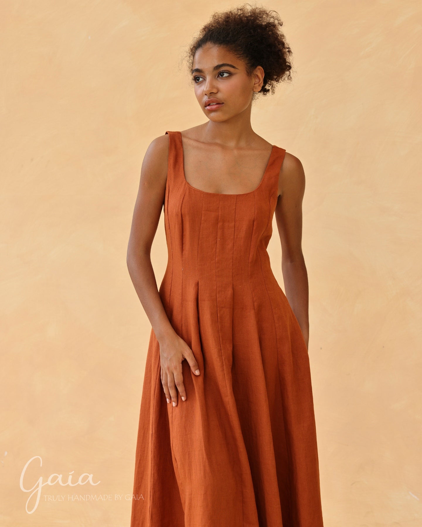 Linen minimalist dress LILLY Linen minimalist dress LILLY