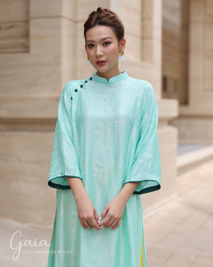 modern silk dress Mulberry silk Modern Ao Dai dress Ao Dai/Dress Only