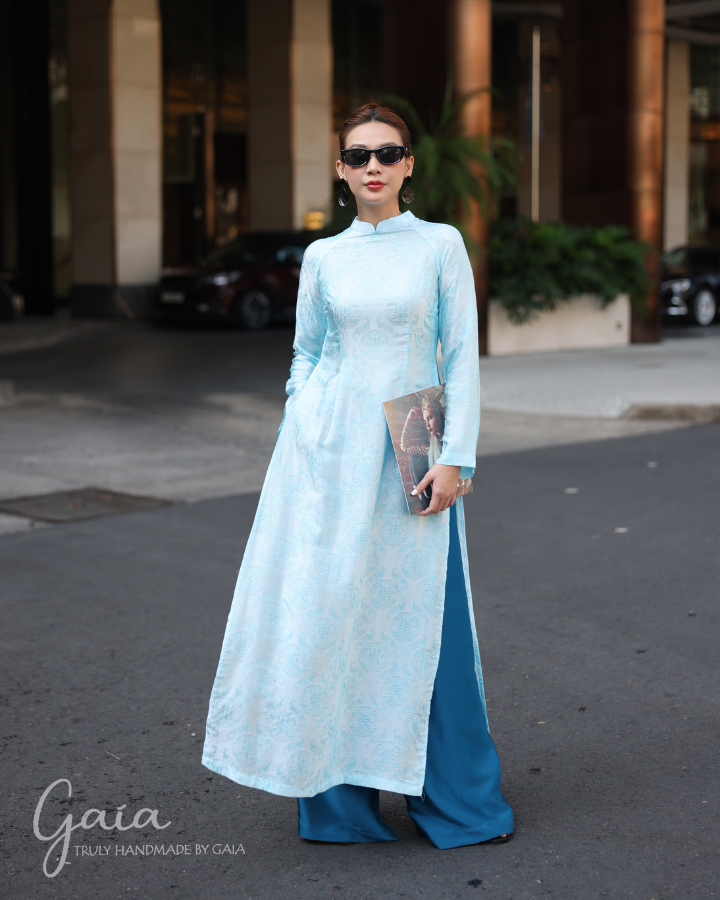 modern vietnamese dress Mulberry silk Modern Vietnamese Ao Dai Ao Dai/Dress Only