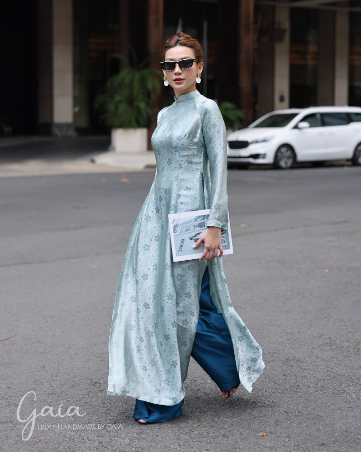Mulberry silk Vietnamese formal dress Ao Dai/Dress Only Mulberry silk Vietnamese formal dress Ao Dai/Dress Only