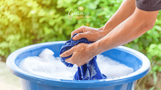 Wash hand embroidered clothes