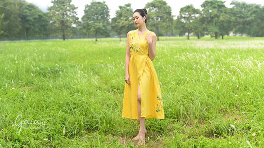 Linen dress for wedding guest