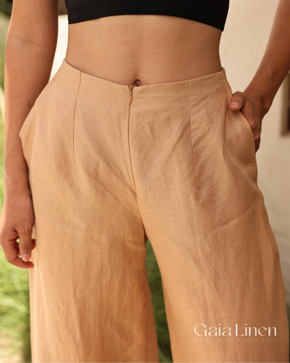 Boho linen trousers