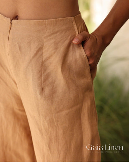 Boho linen trousers