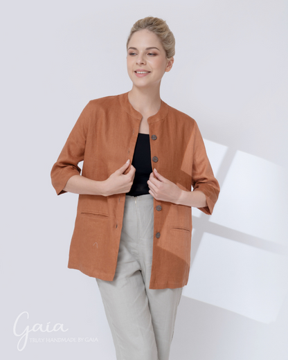 Casual linen jacket sale