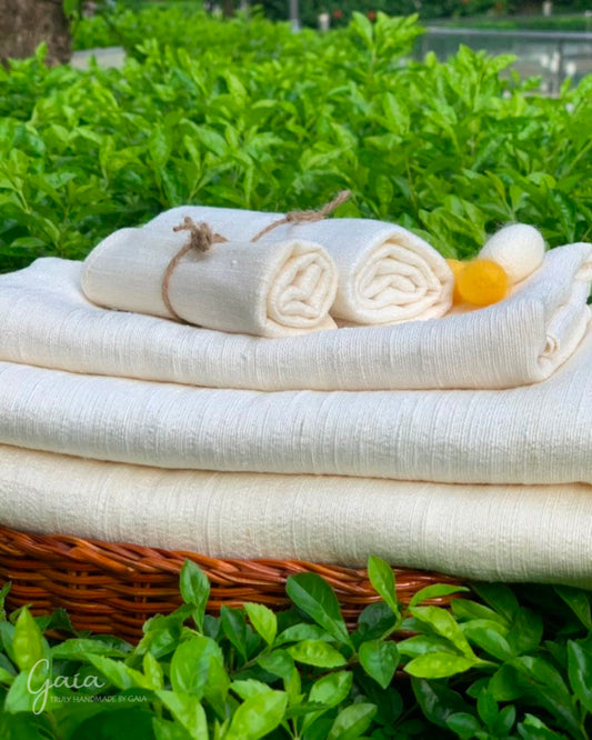 Chemical-free silk bath towel set