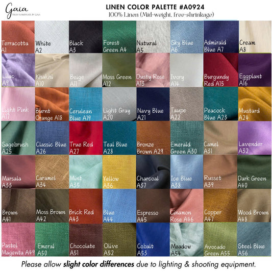 Pure pre-washed linen fabric