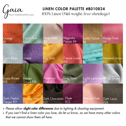 Pure pre-washed linen fabric