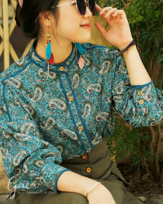 Cotton floral shirt 