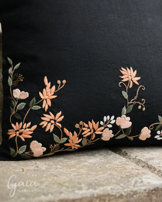 Decorative linen pillow