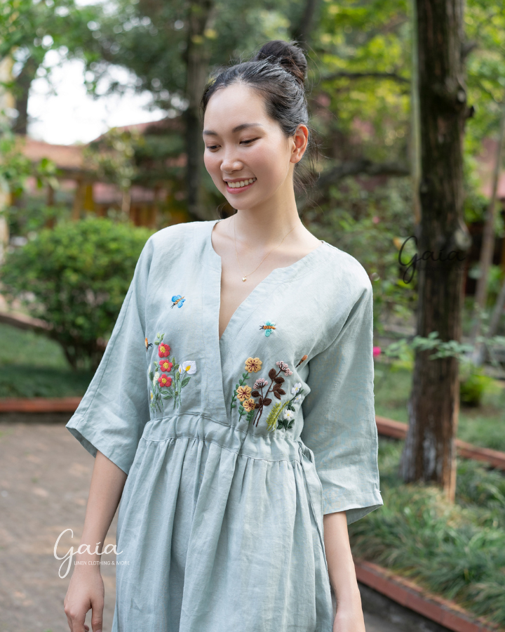 Floral embroidered clothing best sale