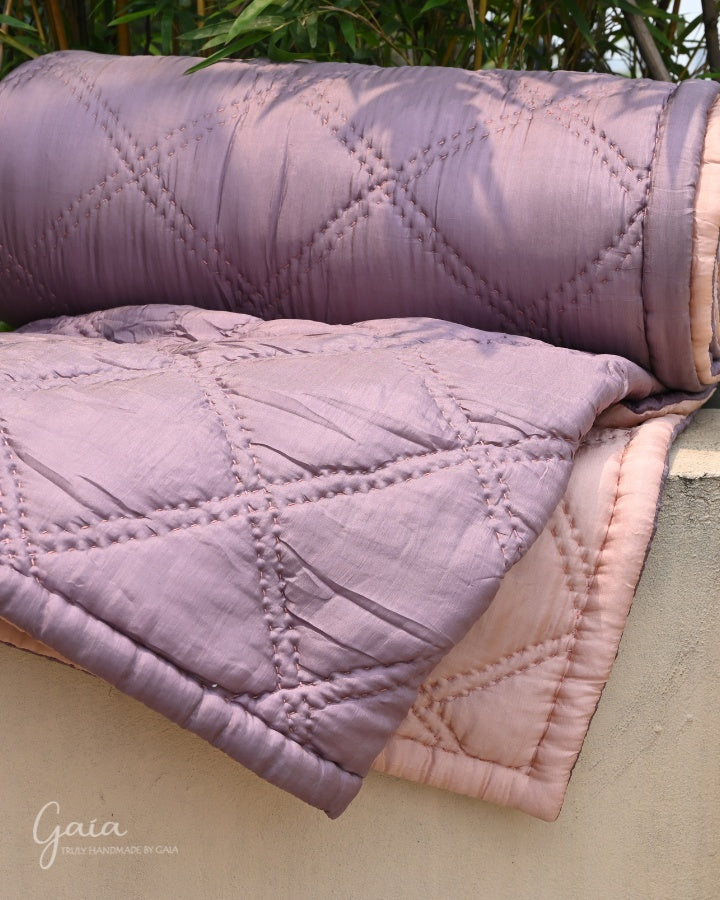 Hand-stitch mulberry silk comforter king