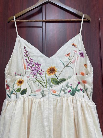 SYLVANA wedding dress — Ivory with Multicolored Floral Detailing