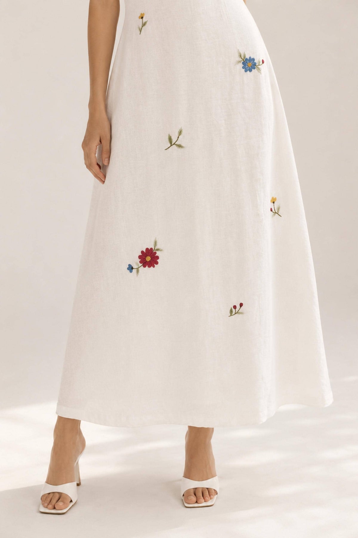 FLORIANA | Boat Neck Linen Wedding Dress | Made to Measure
