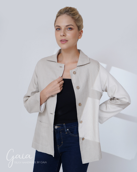 Lightweight linen jacket