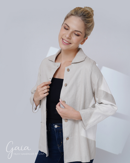 Lightweight linen jacket