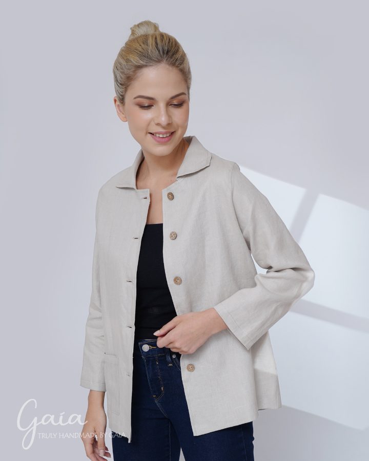 Lightweight linen jacket