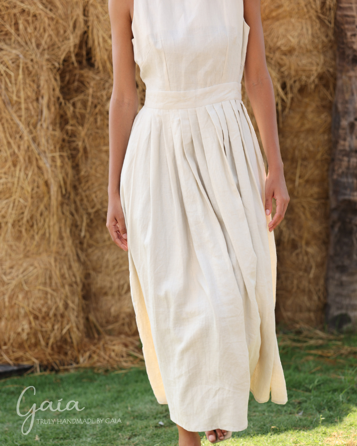 Linen a-line summer dress