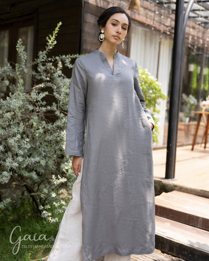 Linen Ao Dai modern Vietnamese dress