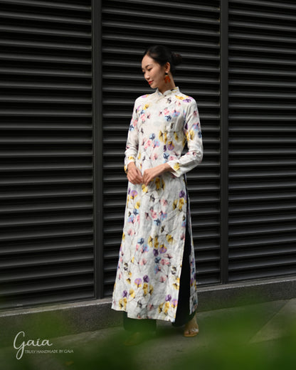 Linen Ao Dai Vietnamese