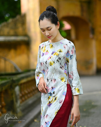 Linen Ao Dai Vietnamese