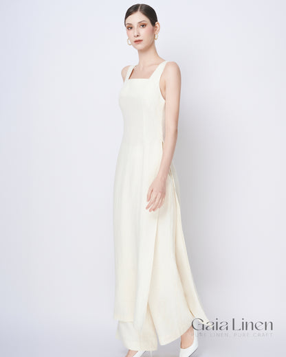 Linen ao dai women modern