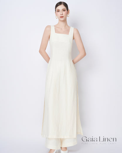 Linen ao dai women modern