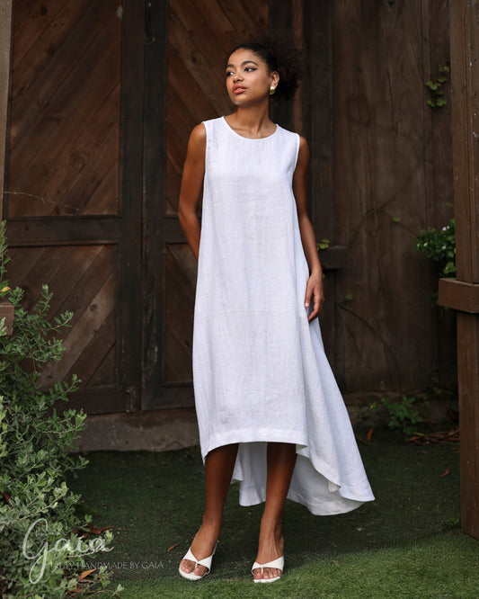 Linen beach dress