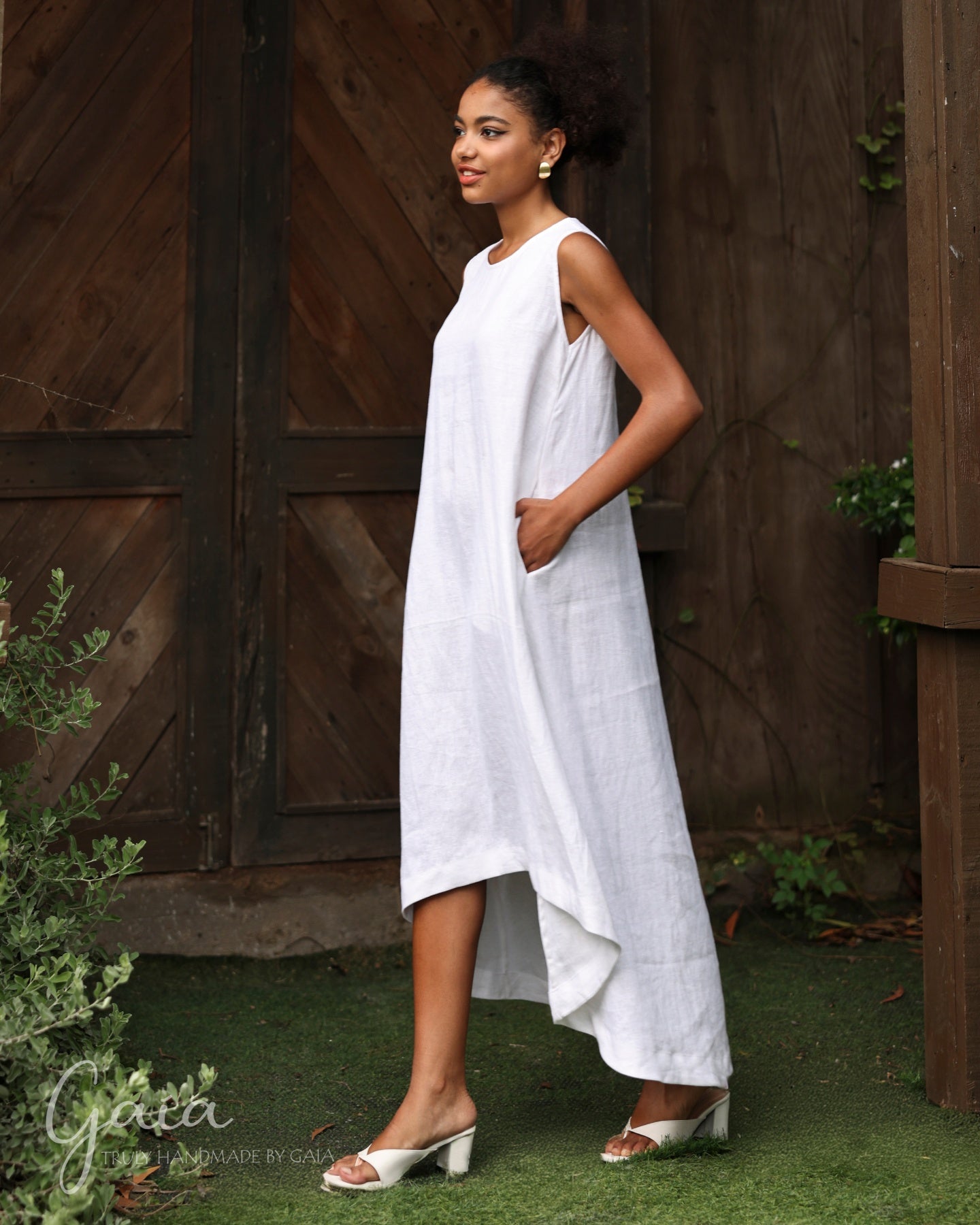 Linen beach dress