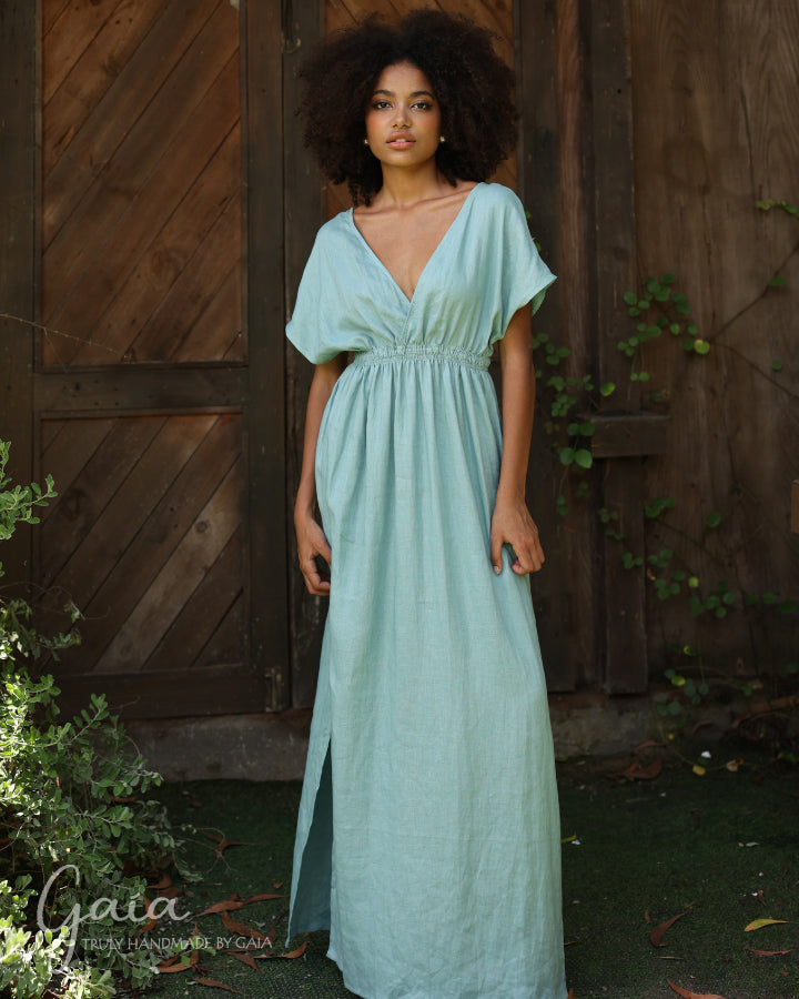 Linen beach wedding guest dress BORACAY – MadebyGaia