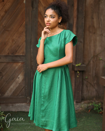 Linen bridesmaid dress