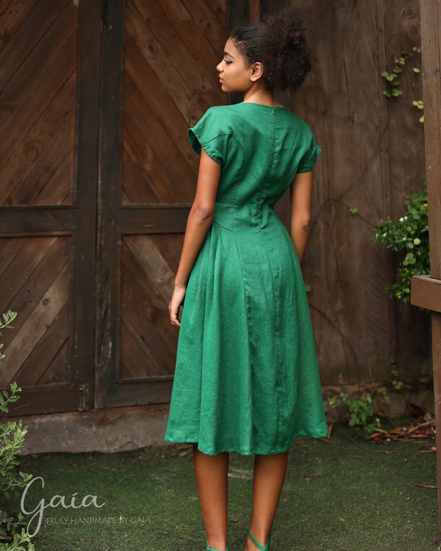 Linen bridesmaid dress