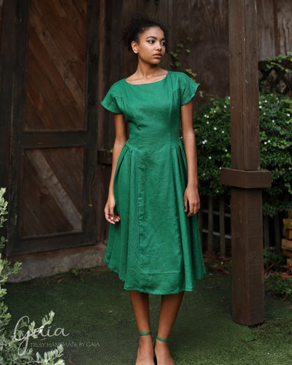 Linen bridesmaid dress