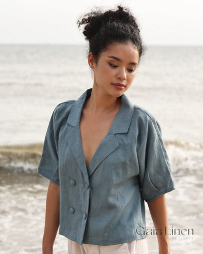 Linen button down shirt