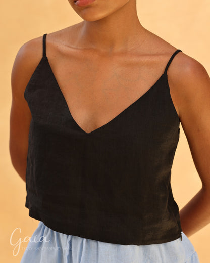 Linen camisole top