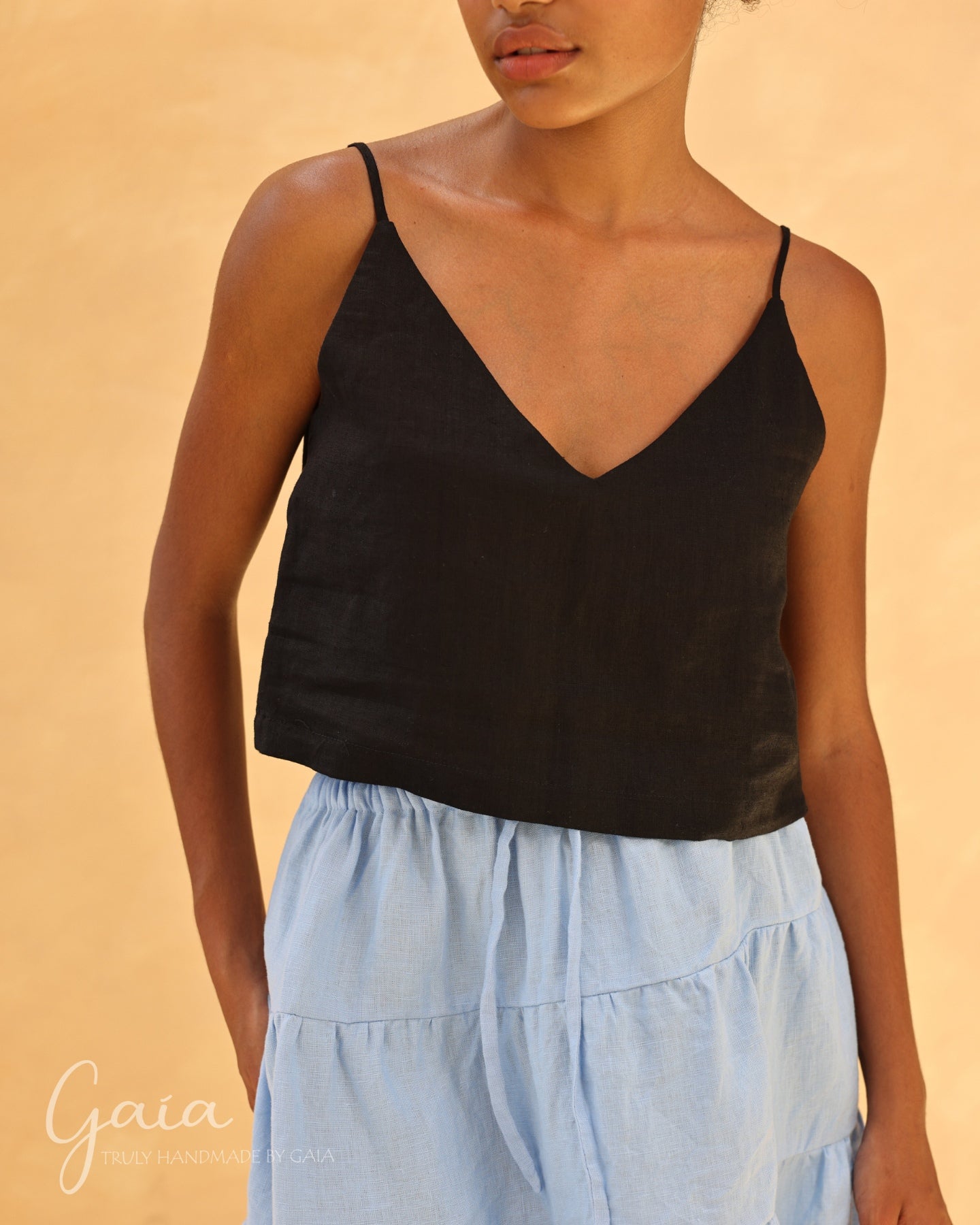 Linen camisole top