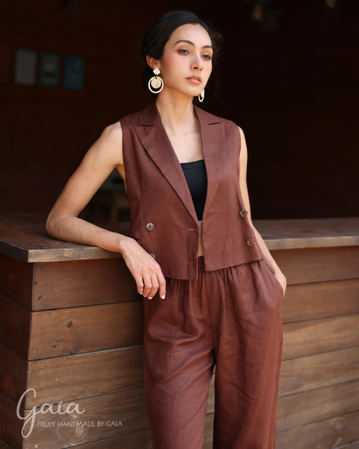 Double button waistcoat best sale