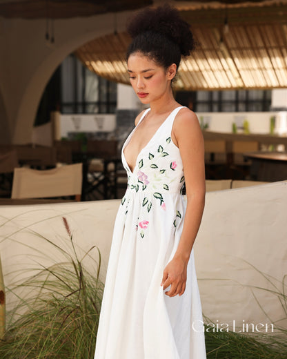 Linen dress for beach wedding