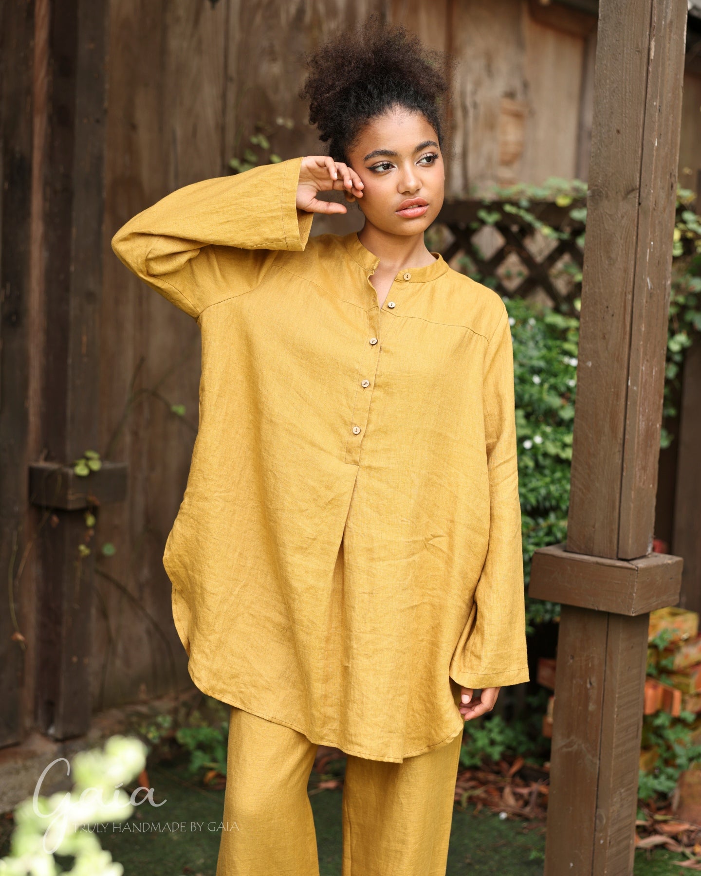 Linen loose fitting shirt 