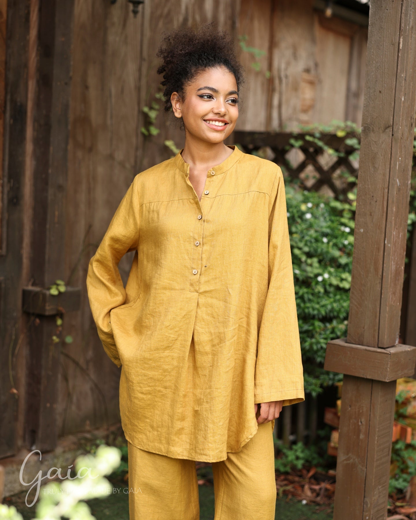 Linen loose fitting shirt 