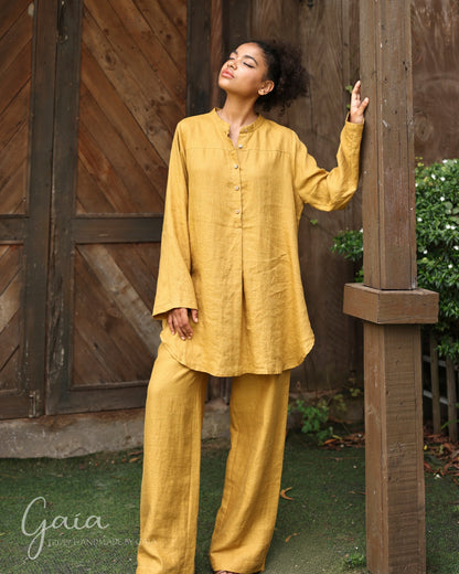 Linen loose fitting shirt 