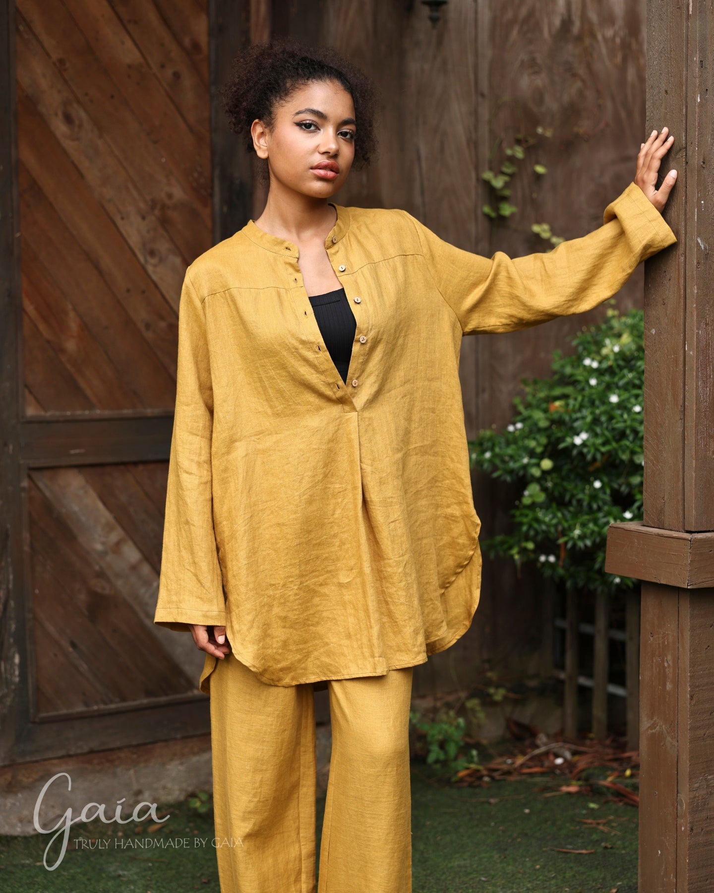 Linen loose fitting shirt 