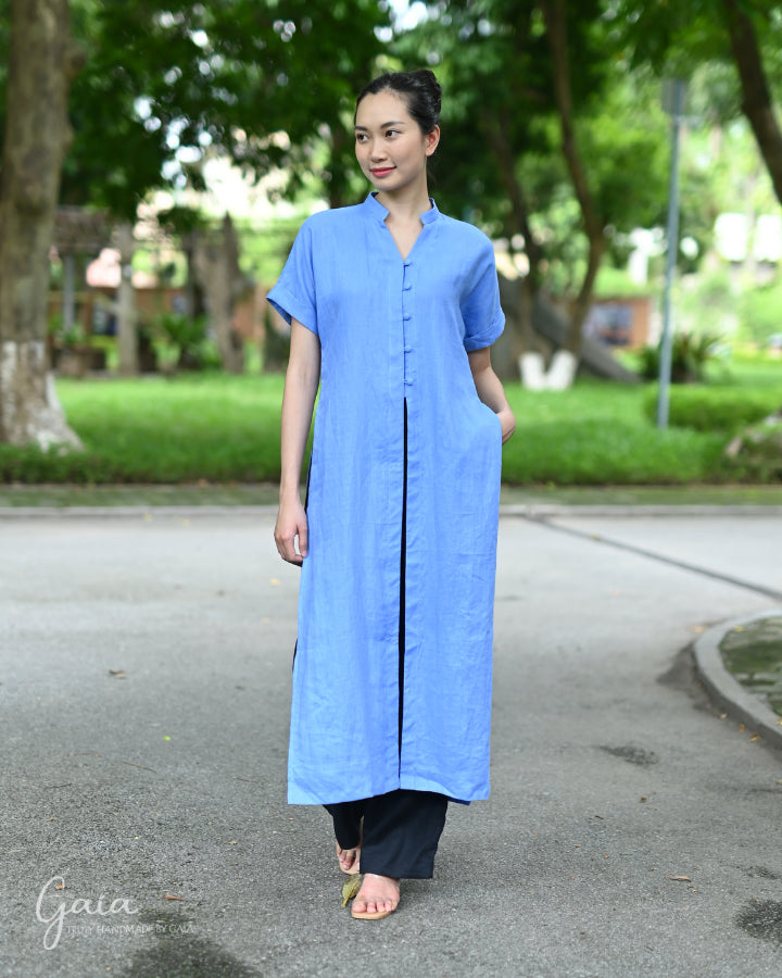 Linen modern Vietnamese Ao Dai