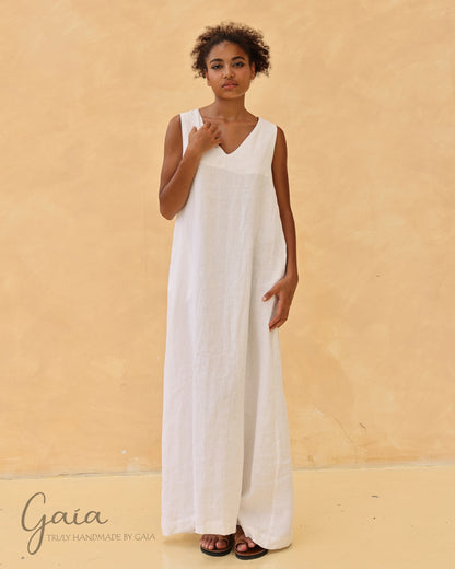 Linen oversized long dress