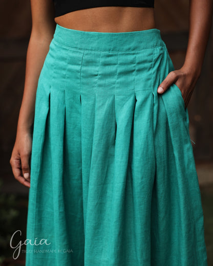 Linen skirt midi