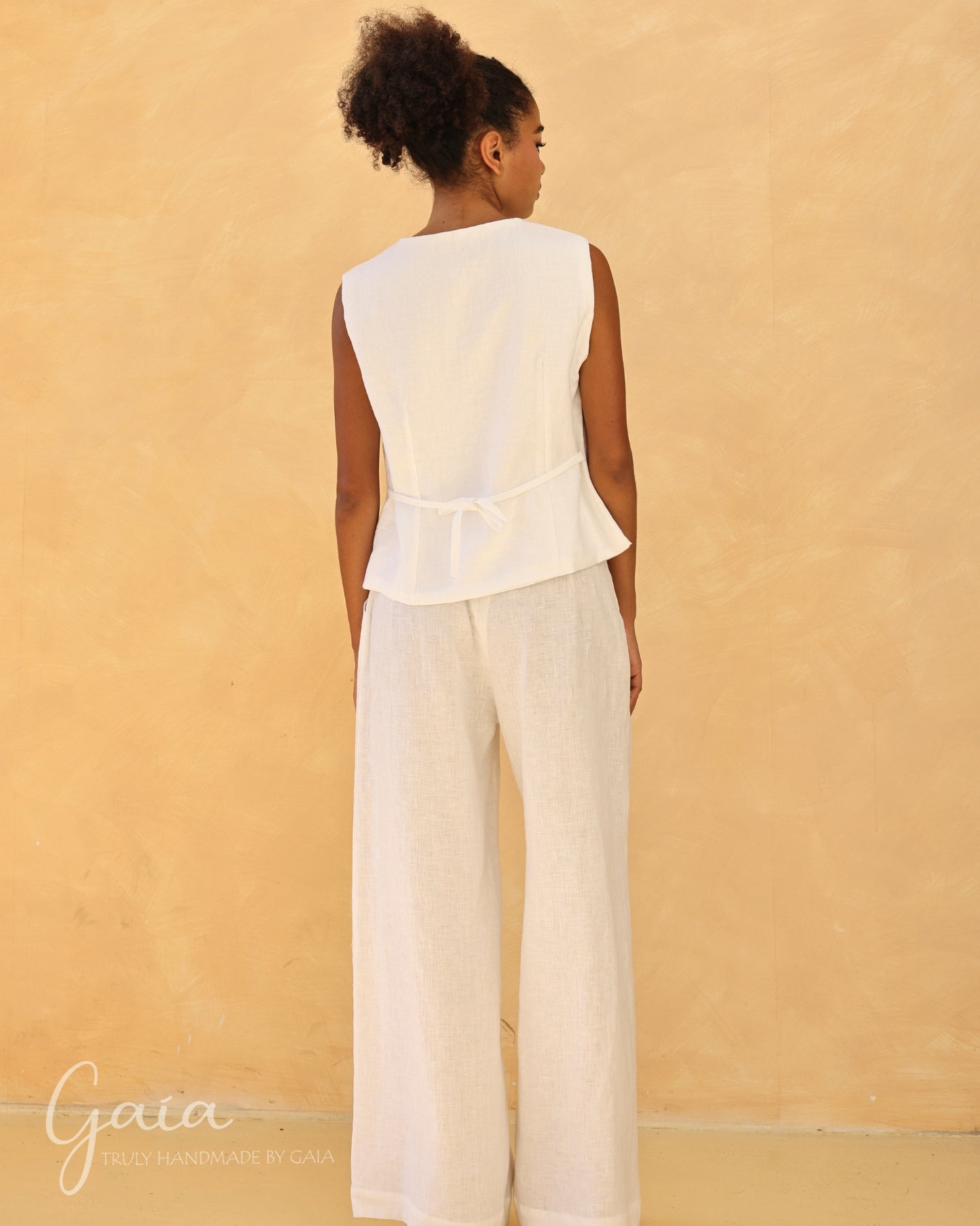 Linen vest and trousers set 